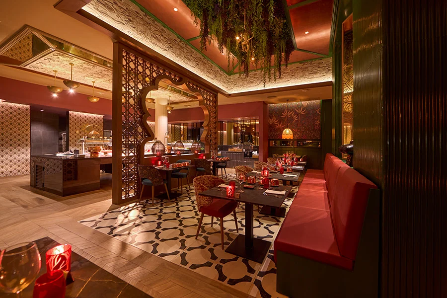 En av hotellets à la carte-restauranger på Riu Palace Mauritius